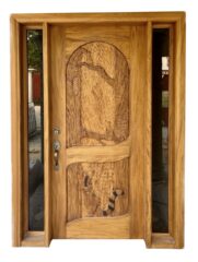 SALOMON CARVED MAHOGANY DOOR